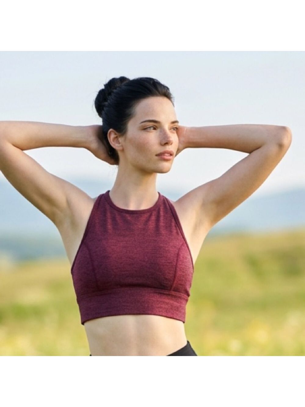 JoyLab Burgundy Sports Bra